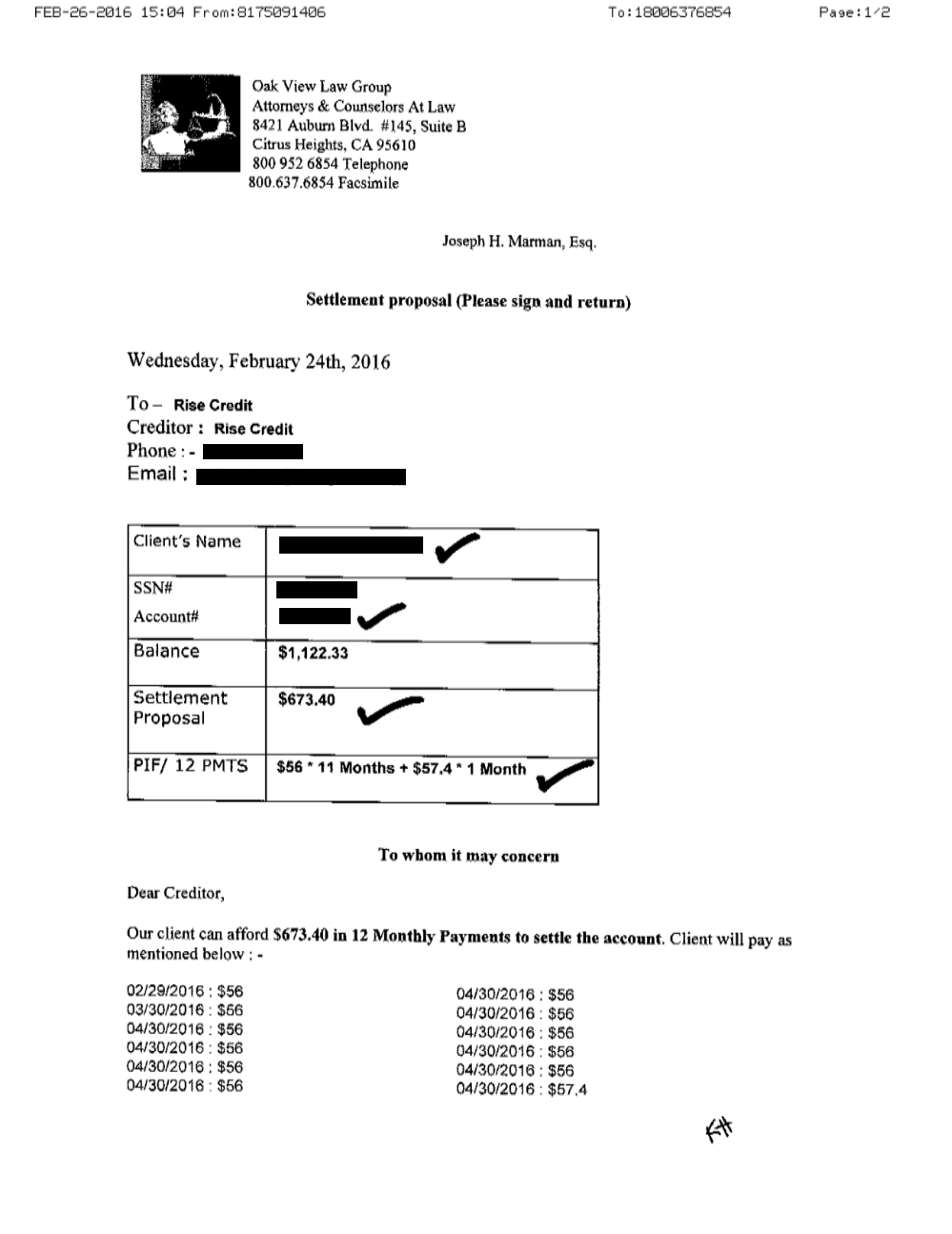 Client TC1 From TX Saved 1990 71 By Settling Online Payday Loan Debts